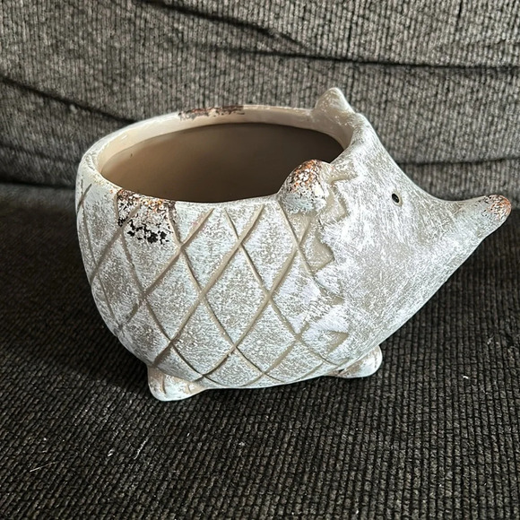 Hedgehog Indoor Ceramic Planter Pot - Picture 6 of 9